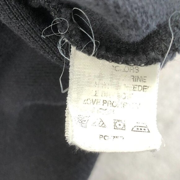 Izod Mens Double Pique Rugby Polo Shirt Medium Black Long Sleeve Classic Casual - Picture 8 of 11